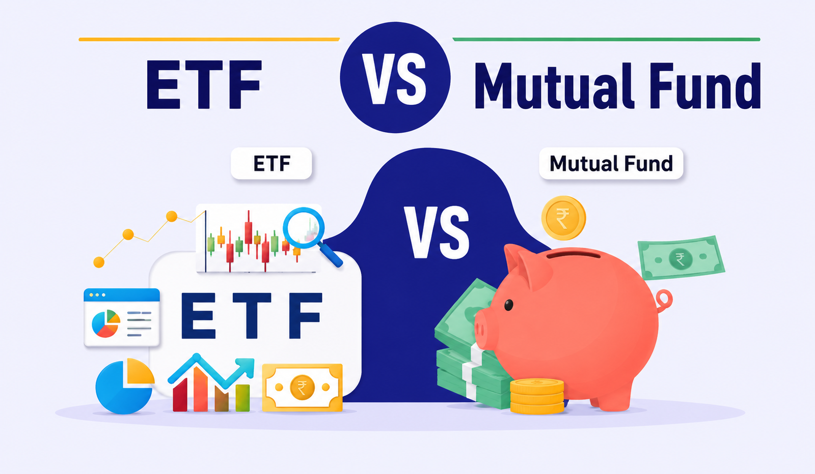 ETF vs Mutual Fund: Key Differences, Costs & Which to Pick